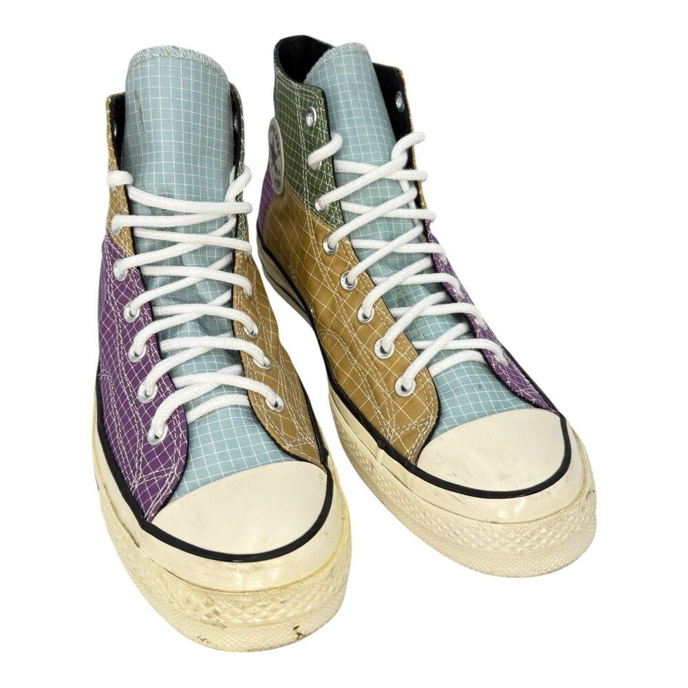 Converse Chuck 70 Hi Quad Ripstop 166317C Multicolor Purple Blue Mens 11.5